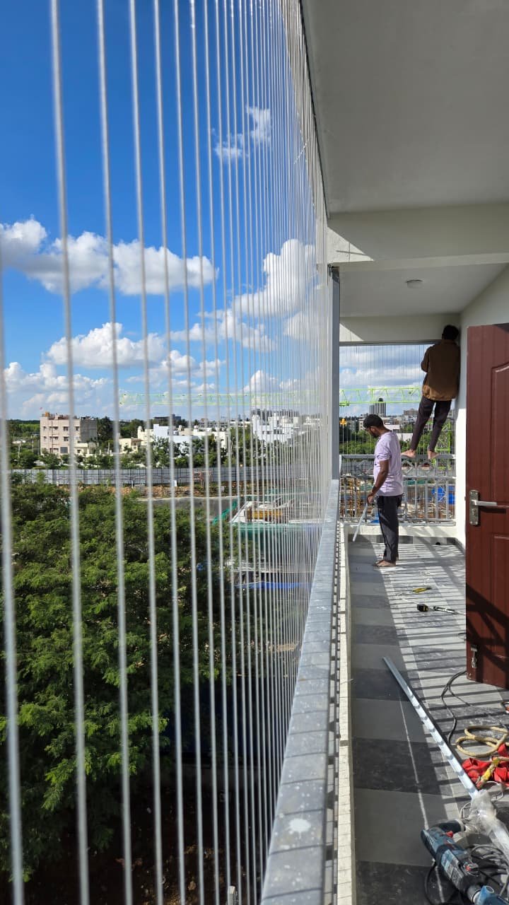 Child safety invisible grill installation